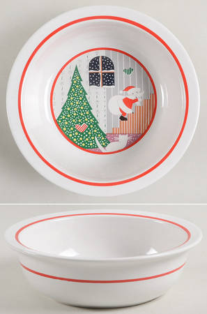 Twas The Night Before Christmas Rim Cereal Bowl