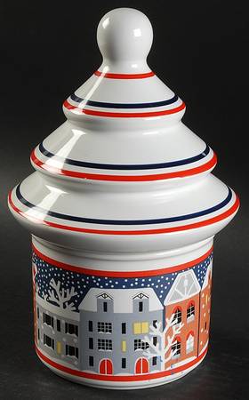 Twas The Night Before Christmas Candy Box & Lid