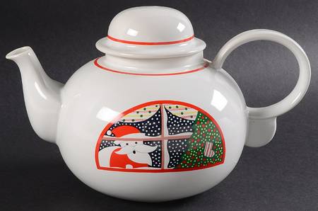 Twas The Night Before Christmas Teapot & Lid