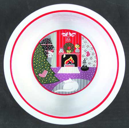 Twas The Night Before Christmas 8" Round Vegetable Bowl