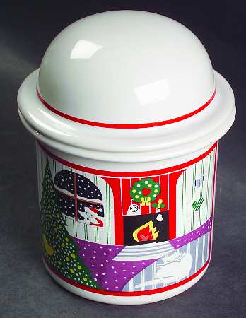 Twas The Night Before Christmas Sugar Bowl & Lid