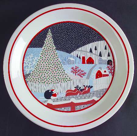 Twas The Night Before Christmas 11" Chop Plate (Round Platter)