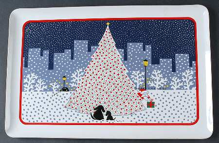 Twas The Night Before Christmas Plastic Serving Tray