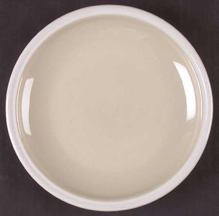 Whipped Cream Beige Salad Plate