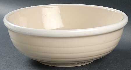 Whipped Cream Beige 8" Round Vegetable Bowl