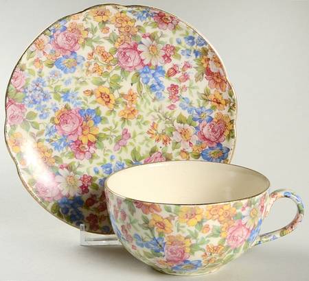 Portland (E & R) Flat Cup & Saucer Set
