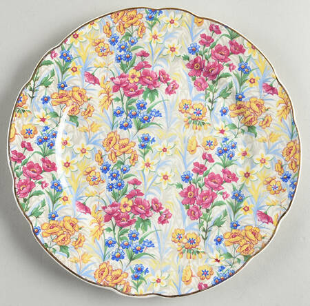Sussex Cheery Chintz Salad Plate