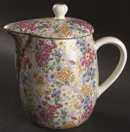 Sussex Cheery Chintz 40 Oz Pitcher with Lid
