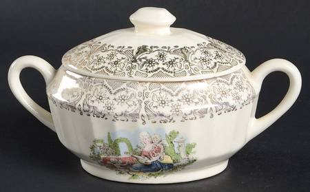 Beverly (Fluted) Sugar Bowl & Lid