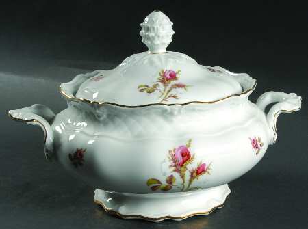 Briar Rose Round Covered Vegetable