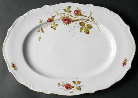 Briar Rose 15" Oval Serving Platter