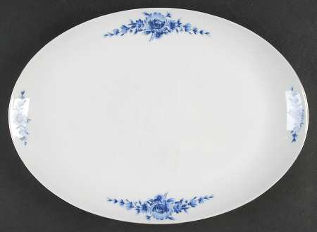 Danish Blue 12" Oval Serving Platter