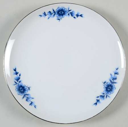 Danish Blue Bread & Butter Plate