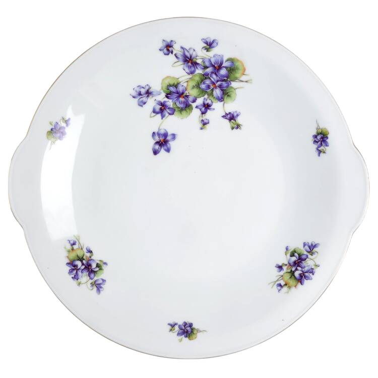 P589 Handled Cake Plate
