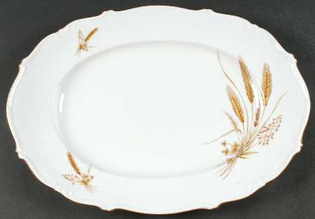 Royal Wheat 15" Oval Serving Platter