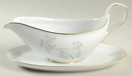 W1455 Gravy Boat with Attached Underplate