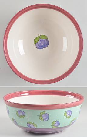 Bois D'Arc Tutti Fruitti 11" Large Salad Serving Bowl