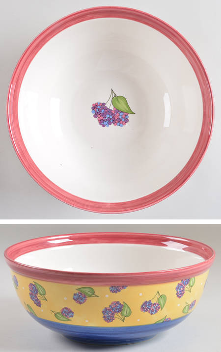 Bois D'Arc Tutti Fruitti 10" Round Vegetable Bowl