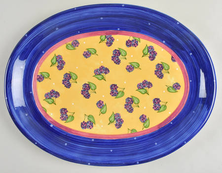 Bois D'Arc Tutti Fruitti 16" Oval Serving Platter