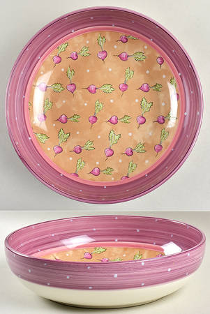 Bois D'Arc Tutti Fruitti 10" Large Salad Serving Bowl