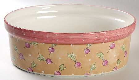 Bois D'Arc Tutti Fruitti 3 Qt Oval Covered Casserole No Lid