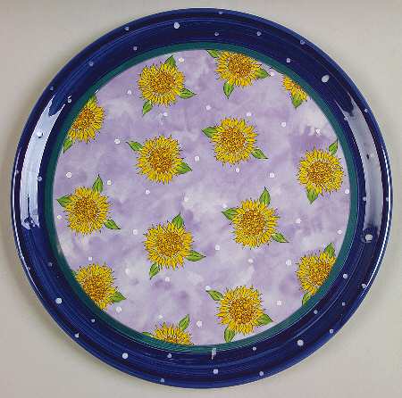 Bois D'Arc Tutti Fruitti Cake Plate