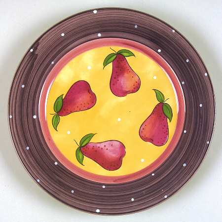 Bois D'Arc Tutti Fruitti Dessert Luncheon Plate