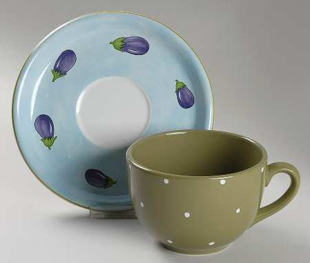 Bois D'Arc Tutti Fruitti Jumbo Cup & Saucer Set