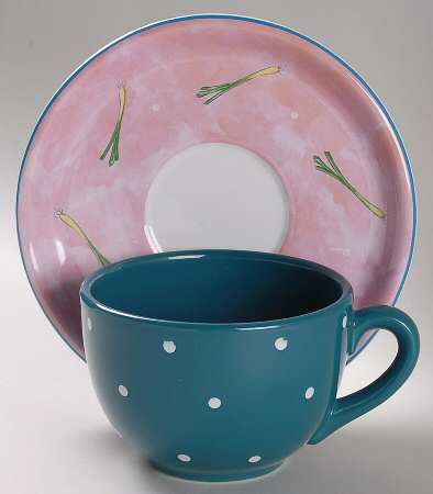 Bois D'Arc Tutti Fruitti Jumbo Cup & Saucer Set