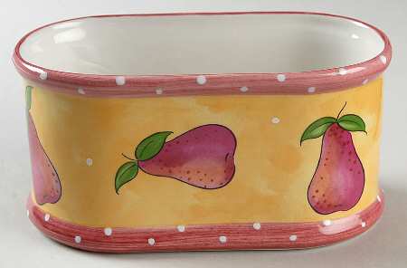 Bois D'Arc Tutti Fruitti 1 Quart Oval Casserole No Lid