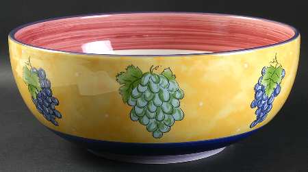 Bois D'Arc Tutti Fruitti 11" Large Salad Serving Bowl