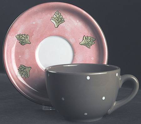 Bois D'Arc Tutti Fruitti Jumbo Cup & Saucer Set