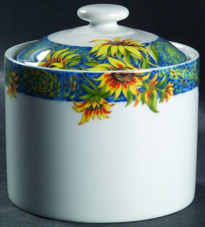 Sunflower Sugar Bowl & Lid