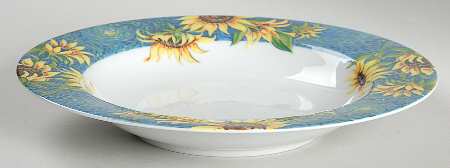Sunflower Rim Soup Bowl