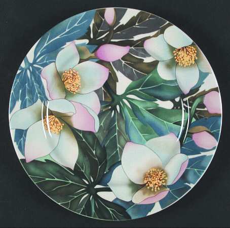 Winter Roses Salad Plate