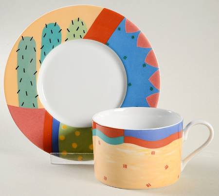 Zuni Flat Cup & Saucer Set