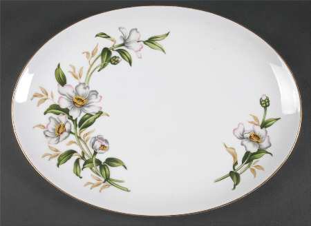 Camellia 16" Oval Serving Platter