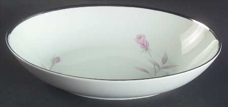 Dusty Rose 10" Oval Vegetable Bowl