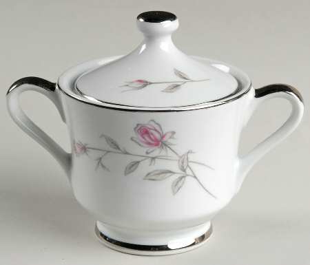 Lasting Rose Sugar Bowl & Lid