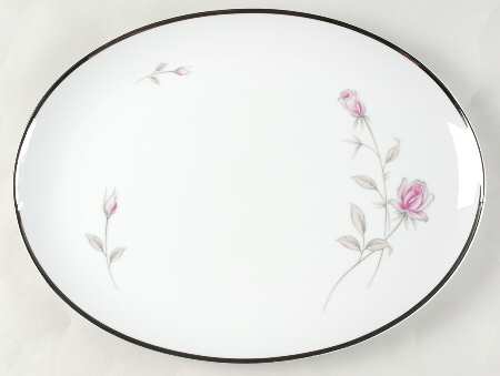 Lasting Rose 14" Oval Serving Platter