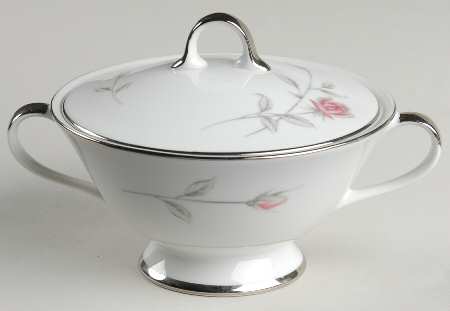 Lasting Rose Sugar Bowl & Lid