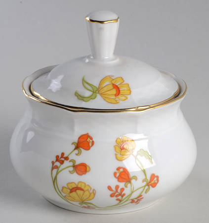 Fleurs Des Champs Sugar Bowl & Lid