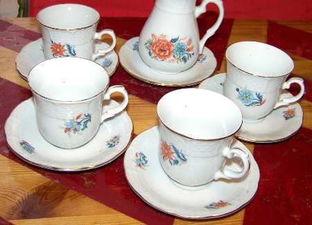 Imari Flat Cup & Saucer Set