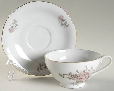 Maria (Rope Edge) Flat Cup & Saucer Set