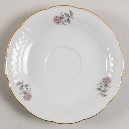 Maria (Basketweave Edge) Saucer for Flat Cup