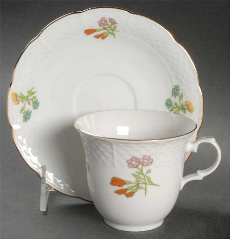 Mille Fleurs Flat Cup & Saucer Set