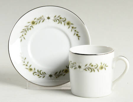 Romance Flat Demitasse Cup & Saucer Set