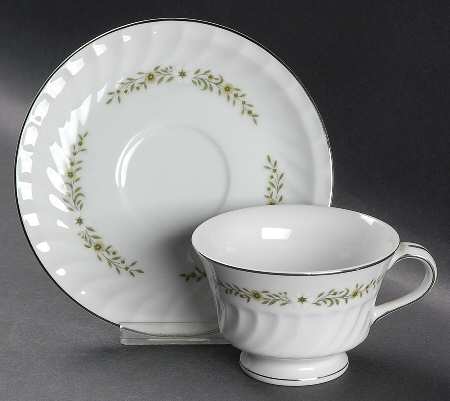 Romance Footed Cup & Saucer Set