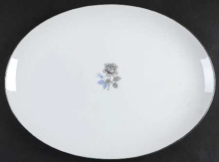 Twilight Rose 14" Oval Serving Platter