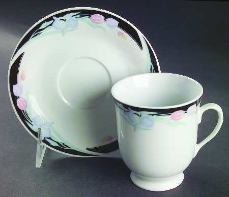 Caravel Footed Cup & Saucer Set